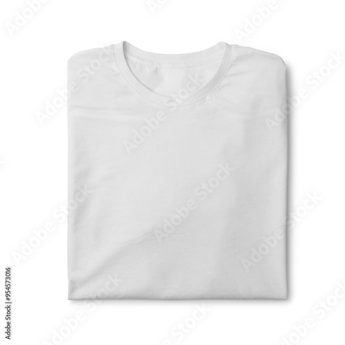 Blank white t-shirt on a white background, mock up, 3d illustration, 3d rendering 3D rendering, 3D illustration