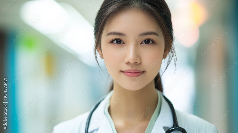 Fototapeta premium Asian Female Doctor in Hospital
