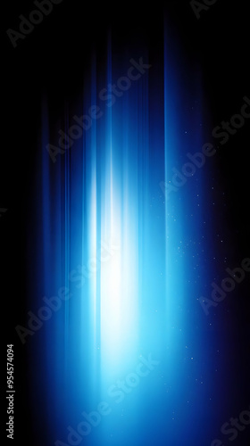 Abstract blue and white light streaks on dark blue background.