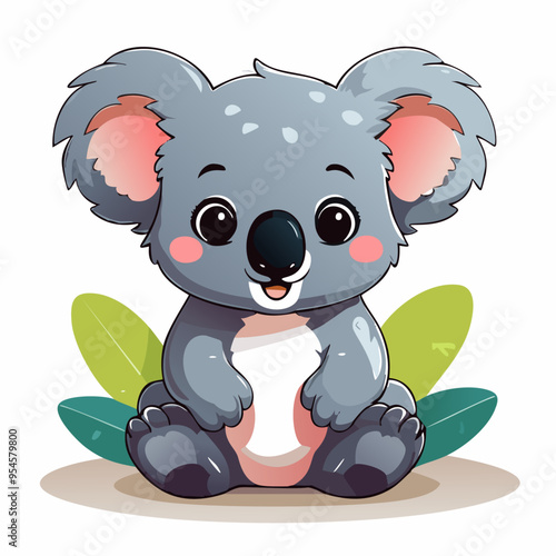 Koala Cute Small Cartoon Baby Animal Character
