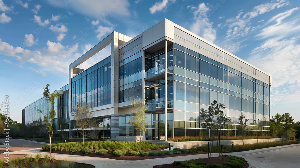 Obraz premium Workspace suburban office