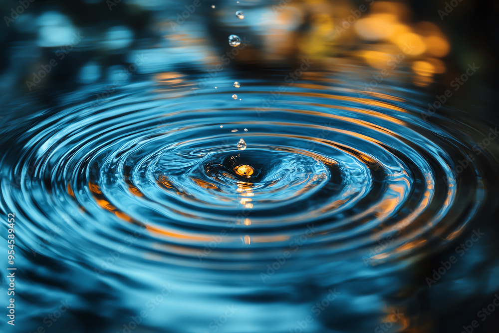 An abstract image of a ripple effect in a financial graph, symbolizing the widespread impact of interest rate changes driven by monetary policy decisions An abstract image of a ripple effect in a financial graph, symbolizing the widespread impact of interest rate changes driven by monetary policy decisions