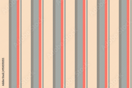 Paint stripe vector vertical, ceremony texture seamless lines. Rough fabric background pattern textile in bisque and light colors.