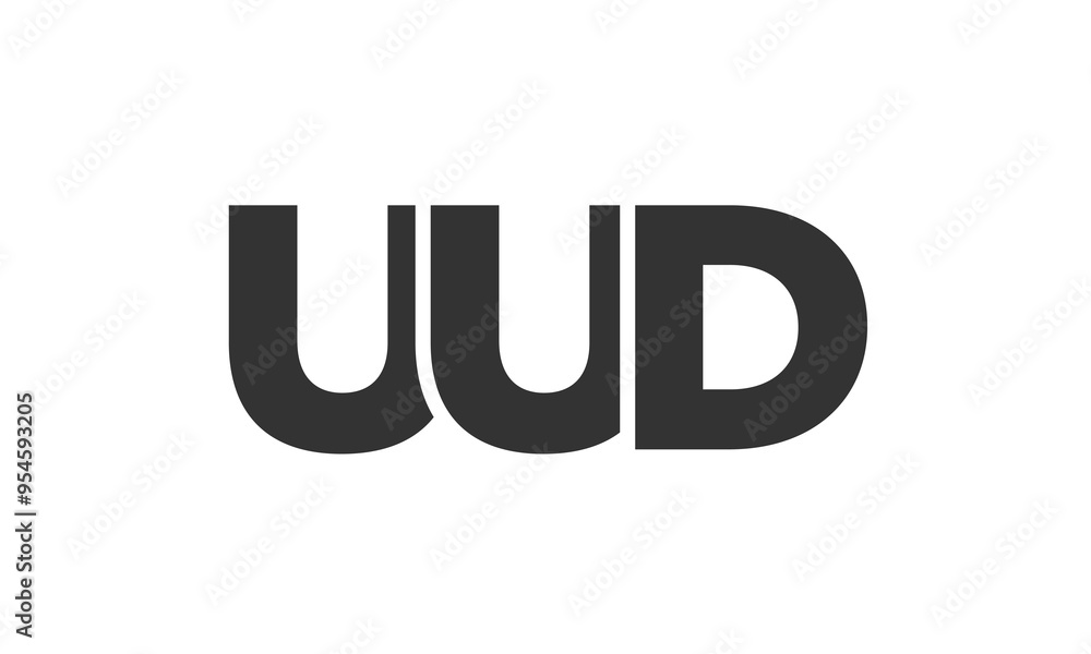 UUD logo design template with strong and modern bold text. Initial based vector logotype featuring simple and minimal typography. Trendy company identity. UUD logo design template with strong and modern bold text. Initial based vector logotype featuring simple and minimal typography. Trendy company identity.
