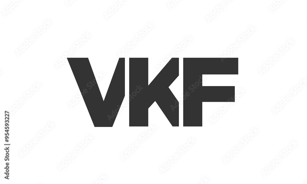 VKF logo design template with strong and modern bold text. Initial based vector logotype featuring simple and minimal typography. Trendy company identity. VKF logo design template with strong and modern bold text. Initial based vector logotype featuring simple and minimal typography. Trendy company identity.