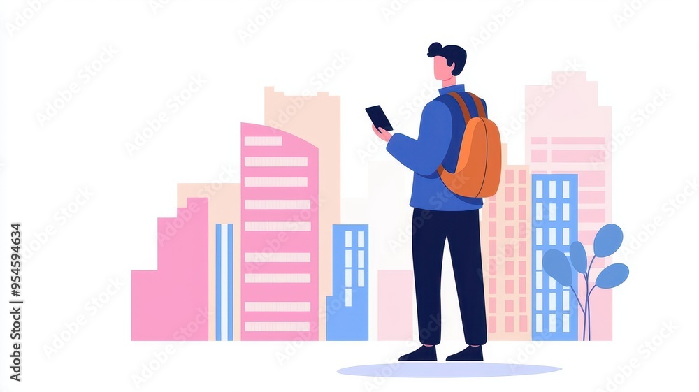 Person using a digital wallet in a smart city environment, depicting the future of urban finance, Wallet smart city, Urban digital finance Person using a digital wallet in a smart city environment, depicting the future of urban finance, Wallet smart city, Urban digital finance