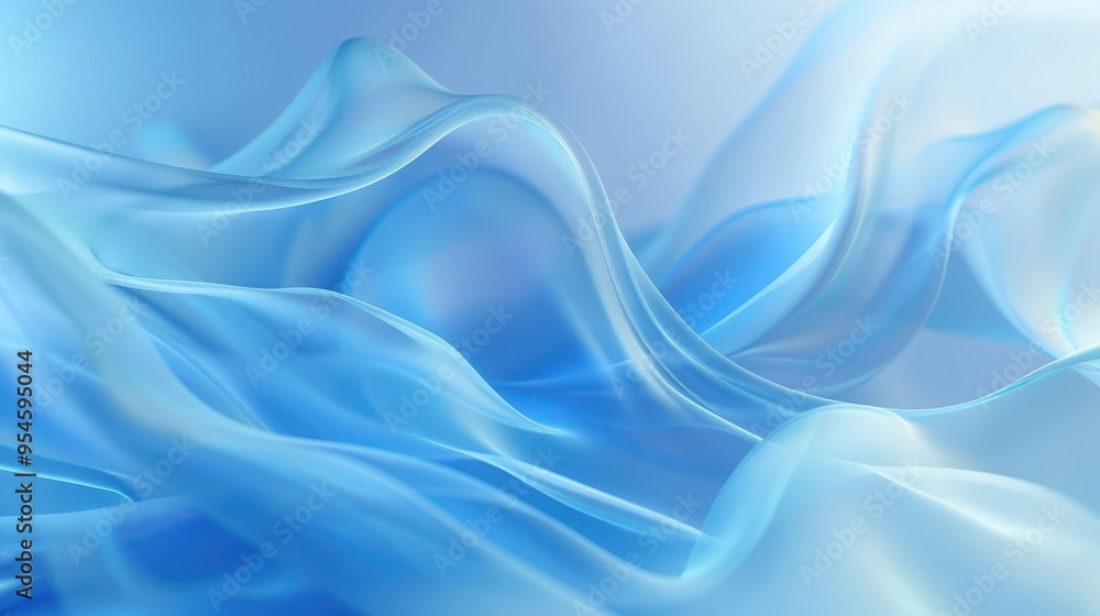Gentle Blue Flowing Background, features soft flowing lines in varying blue shades, frosted textures create a serene atmosphere with a light mist enhancing depth. Gentle Blue Flowing Background, features soft flowing lines in varying blue shades, frosted textures create a serene atmosphere with a light mist enhancing depth.