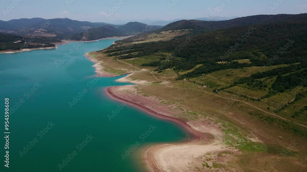 Aerial View of Sioni Reservoir in Georgia Aerial View of Sioni Reservoir in Georgia