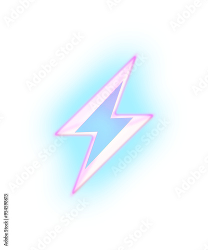 Cute lightning Dreamy Retro Airbrush Kpop Chrome Glittery glow Grainy Gradient Holographic Hologram blue purple pink 