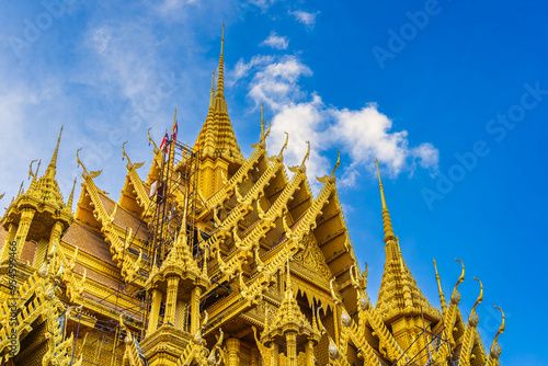 The beautiful Temple (Thai language:Wat Chan West) is a Buddhist temple (Thai language:Wat) It is a major tourist attraction Phitsanulok,Thailand,Under construction photo