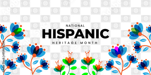 Hispanic heritage month. Hispanic and Latino culture. Latin American patterns