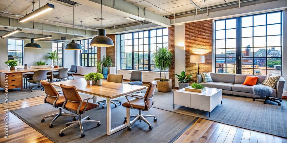 Sleek and sophisticated, this Providence office is home to an interior design firm that embodies modern style, with Sleek and sophisticated, this Providence office is home to an interior design firm that embodies modern style, with