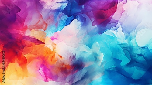 Abstract Colorful Smoke Background