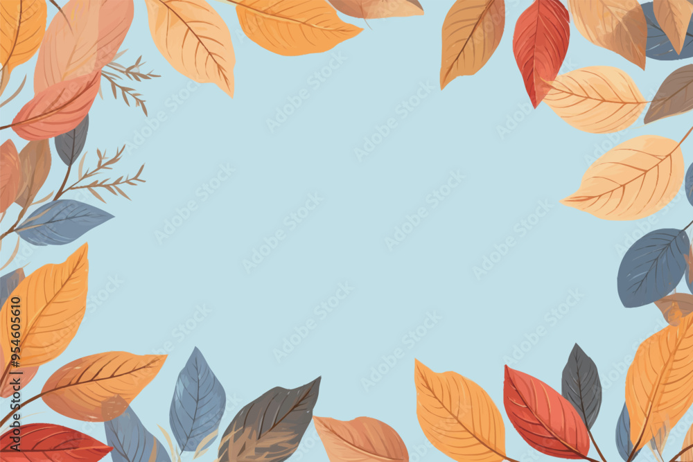 Vector foliage pattern frame Vector foliage pattern frame
