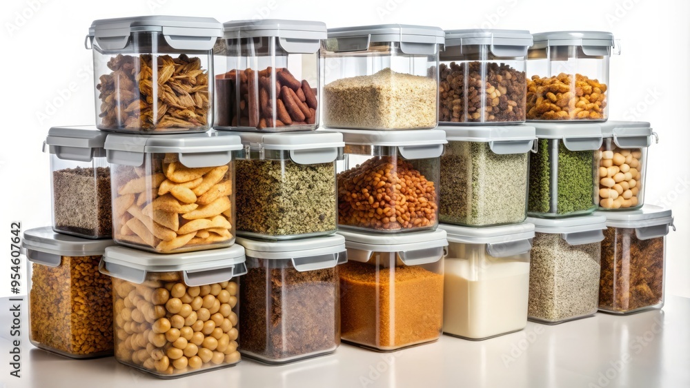 Stackable and airtight containers keep pet food fresh by preventing moisture and pests, ensuring a steady supply of Stackable and airtight containers keep pet food fresh by preventing moisture and pests, ensuring a steady supply of