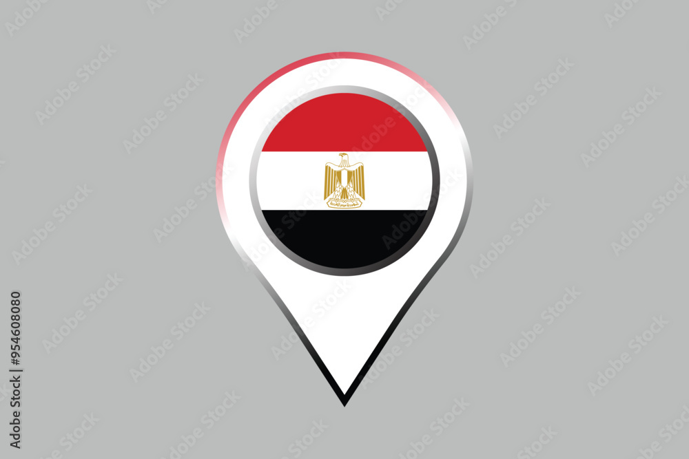 Egypt flag with location sign, National Egypt flag Vector illustration, Flag of the Arab Republic of Egypt, Illustration Flag of Egypt, Symbol of patriotism and freedom, Egyptian sign, Africa
Egypt flag with location sign, National Egypt flag Vector illustration, Flag of the Arab Republic of Egypt, Illustration Flag of Egypt, Symbol of patriotism and freedom, Egyptian sign, Africa