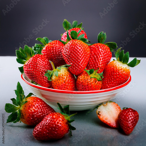Fresh and Juicy Strawberries.