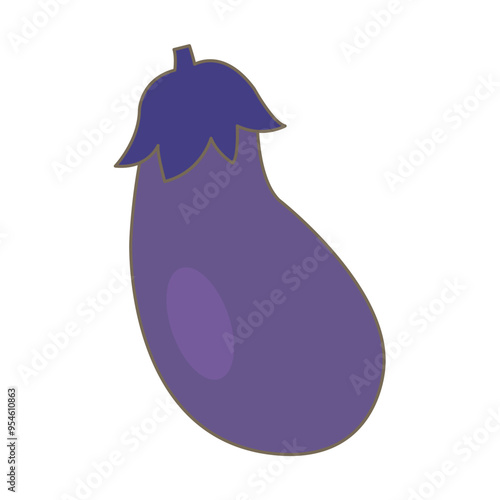 シンプルなナスのイラスト
