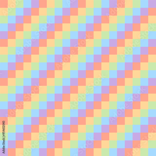 Colorful abstract pixel seamless pattern