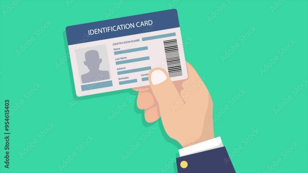 2D Of Man Showing ID Card 2D Cartoon Animation 2D Of Man Showing ID Card 2D Cartoon Animation