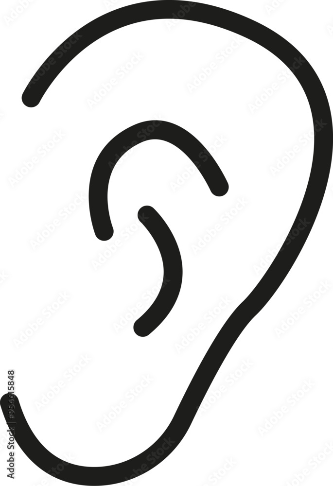 Hearing Sense Icon Hearing Sense Icon