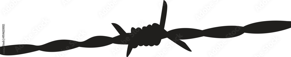 Fototapeta premium barbed wire vector file