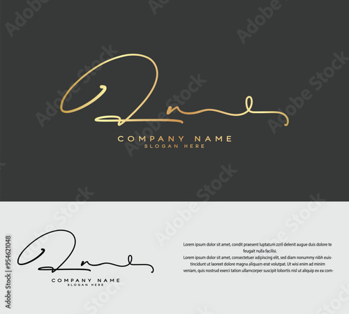 L V LV initial handwriting signature logo