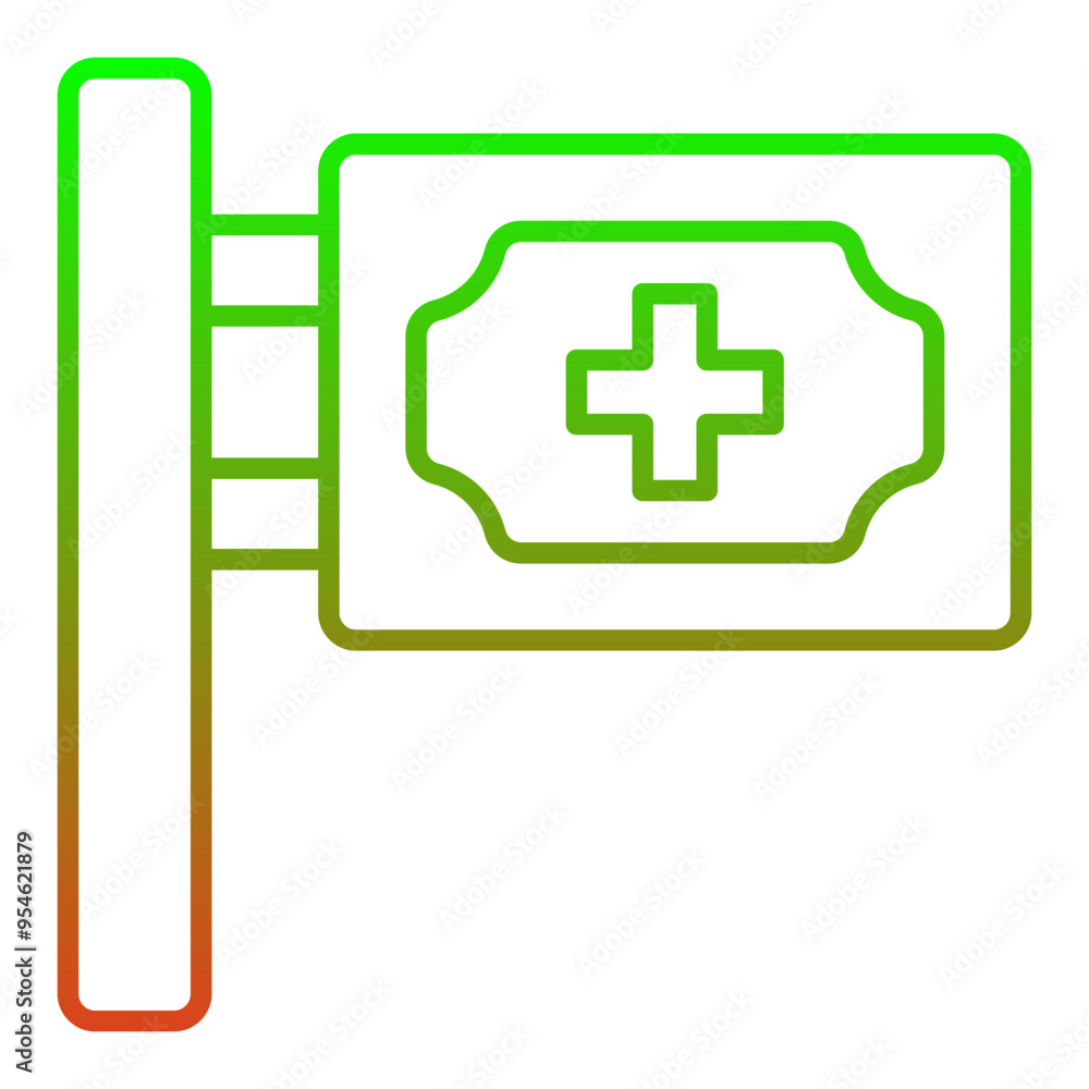 Fototapeta premium Signboard Icon