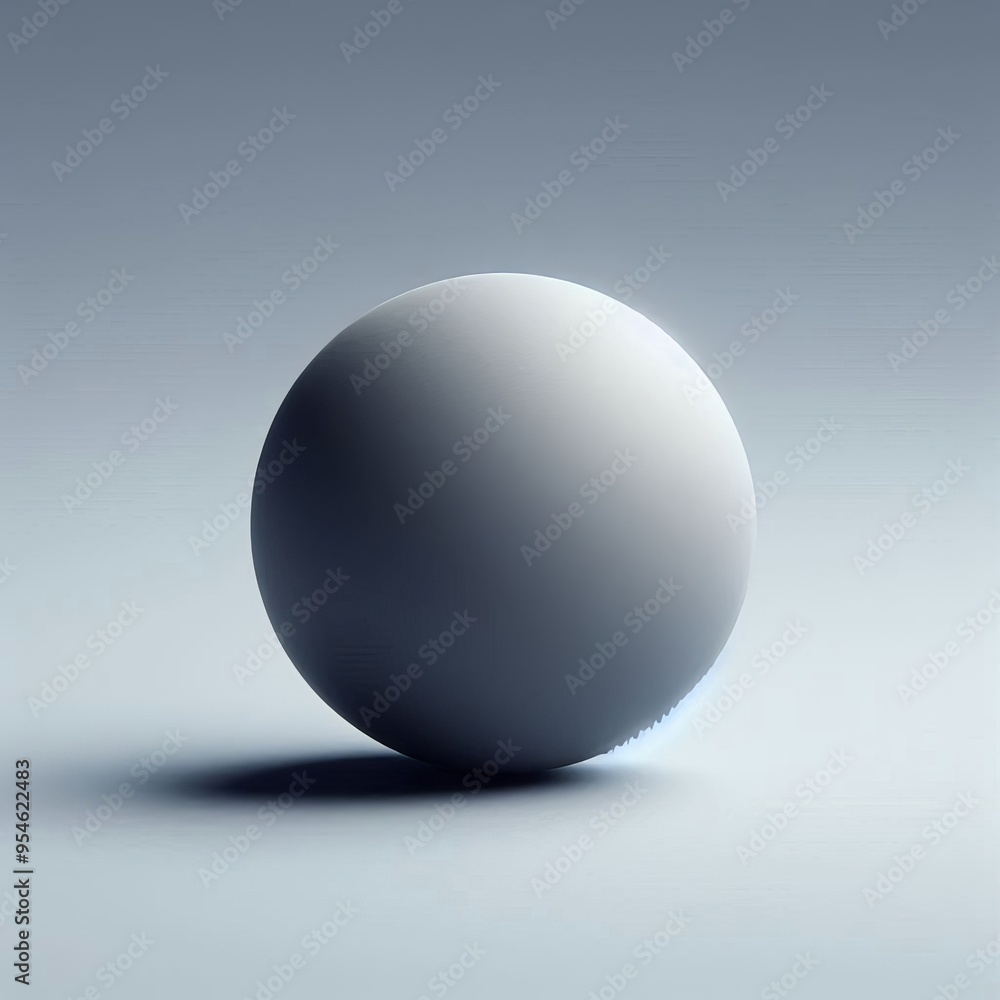 Black and white 3D render of a spherical object resembling egg Black and white 3D render of a spherical object resembling egg