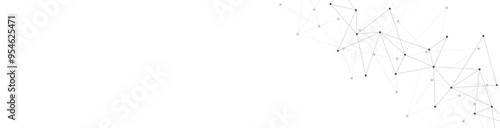 Abstract vector background and geometric pattern with connecting the dots and lines for banner design or header. Minimalistic vector texture for modern design