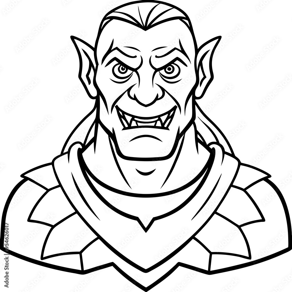 orc monster fantasy vector illustration orc monster fantasy vector illustration