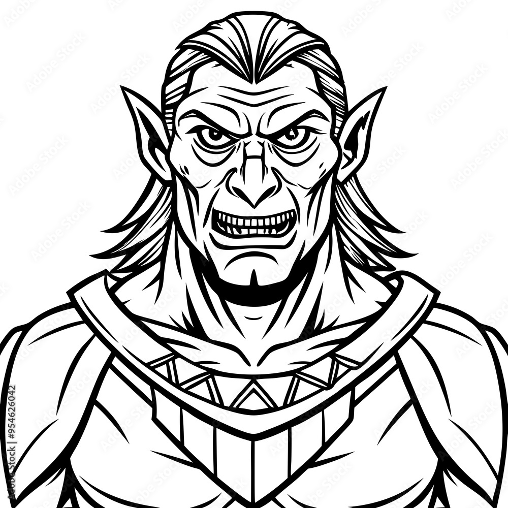 orc monster fantasy vector illustration orc monster fantasy vector illustration