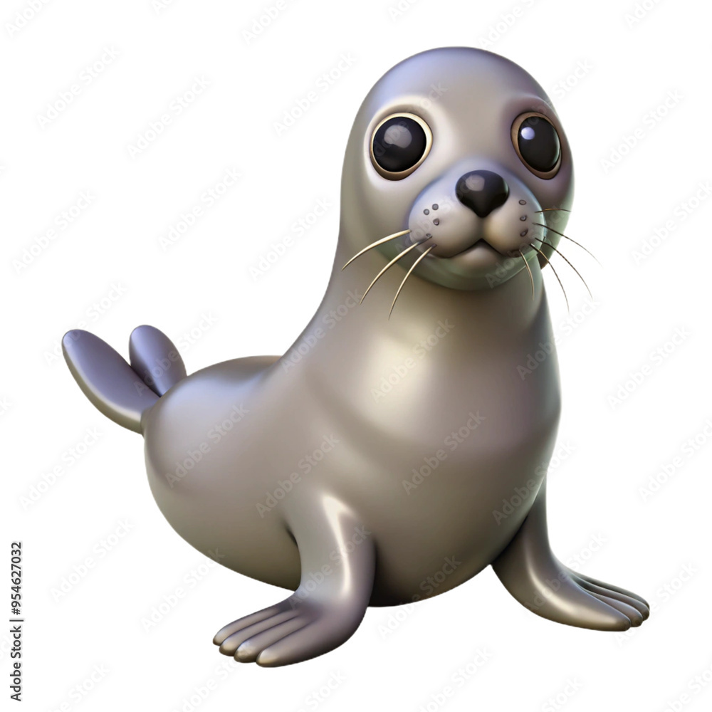 Seal 3d cartoon style illustration Seal 3d cartoon style illustration