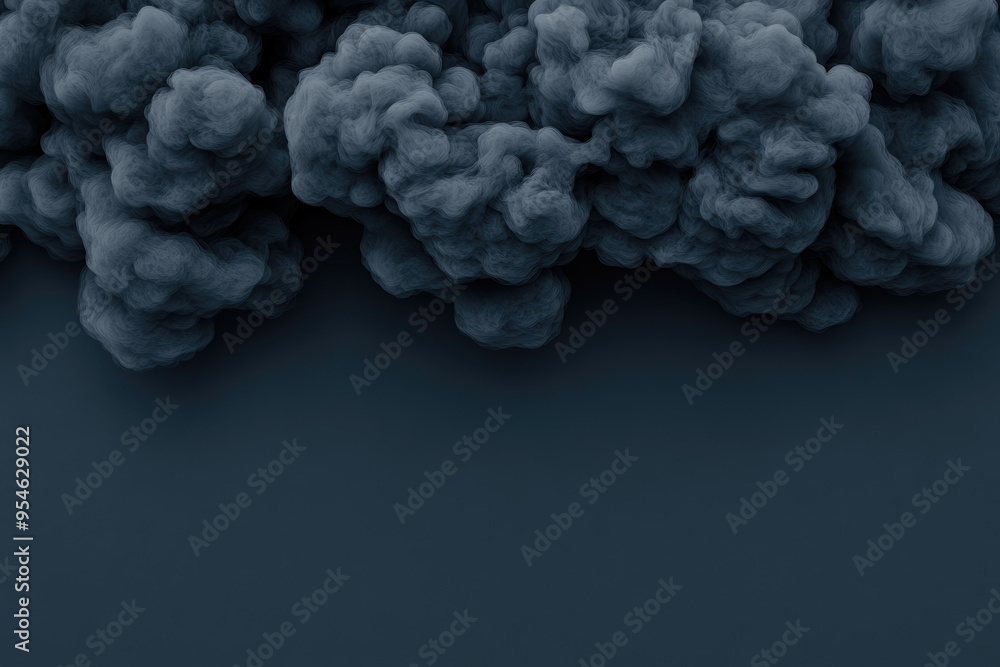 Dark Stormy Clouds, a dense formation of gray clouds billowing against a deep blue background, evokes a sense of impending weather and dramatic atmosphere. Dark Stormy Clouds, a dense formation of gray clouds billowing against a deep blue background, evokes a sense of impending weather and dramatic atmosphere.