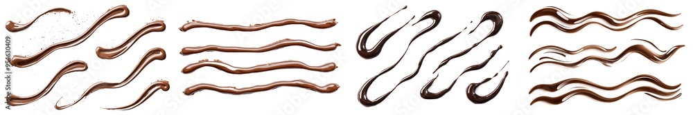 Isolated liquid chocolate syrup, clipping path, full depth of field Isolated liquid chocolate syrup, clipping path, full depth of field