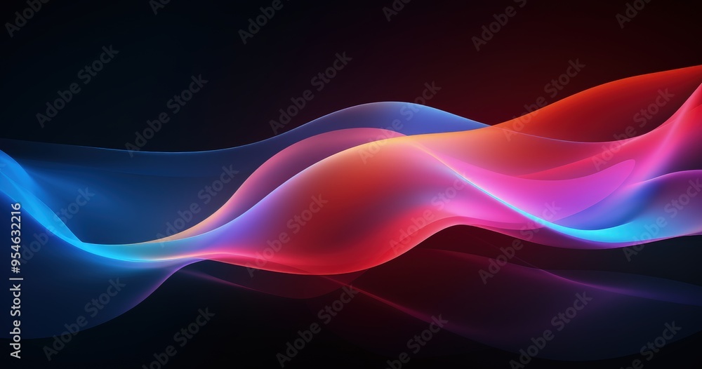 A vibrant abstract wave design featuring smooth gradients of blue, pink, and red, creating a dynamic and modern visual effect. A vibrant abstract wave design featuring smooth gradients of blue, pink, and red, creating a dynamic and modern visual effect.