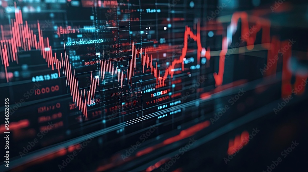 Stock Market Graph Trading Analysis: Investment, Financial Trends, and Forex Charts Depicting Crises, Losses, Gains, and Uptrends Stock Market Graph Trading Analysis: Investment, Financial Trends, and Forex Charts Depicting Crises, Losses, Gains, and Uptrends