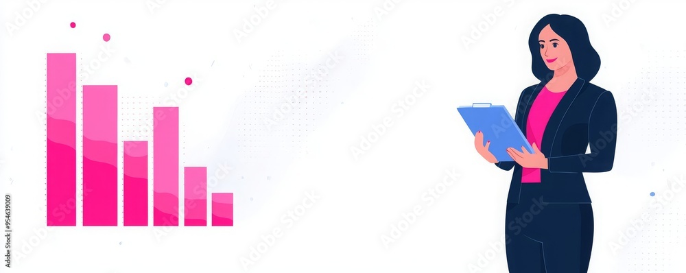 A professional businesswoman analyzing data charts and graphs, symbolizing growth and strategy in the workplace. A professional businesswoman analyzing data charts and graphs, symbolizing growth and strategy in the workplace.