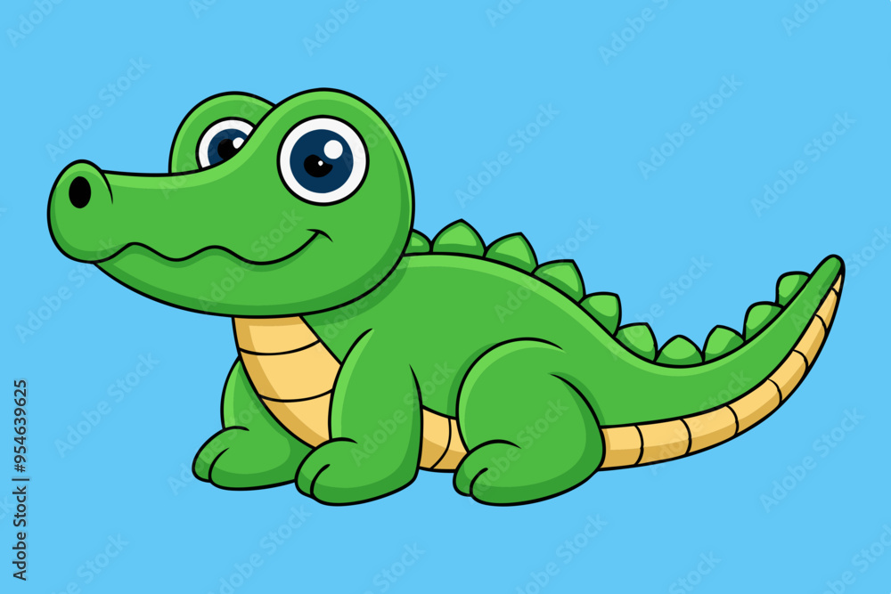 Fototapeta premium crocodile cartoon vector icon art