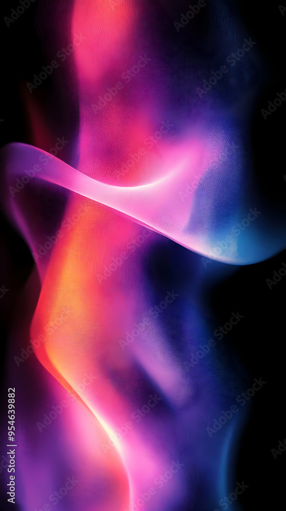 Abstract pink, orange, and blue flowing fabric. Abstract pink, orange, and blue flowing fabric.
