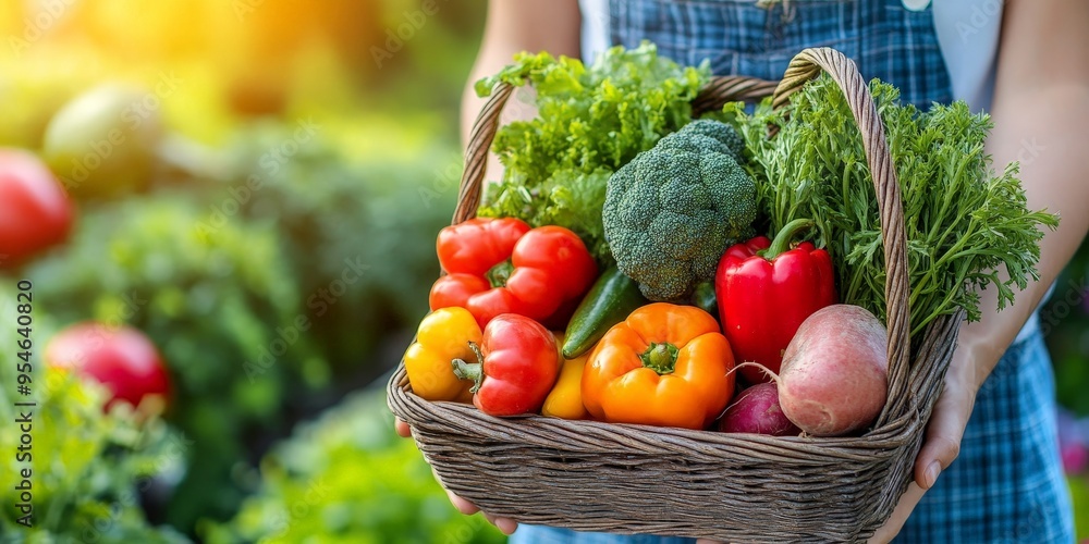 Fresh Harvest Of Vegetables Gathered Outdoors Fresh Harvest Of Vegetables Gathered Outdoors