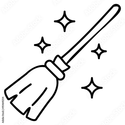 broom outline icon