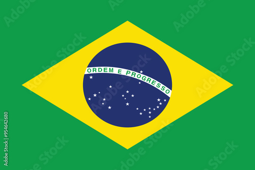 Brazil flag, The flag of Brazil, Brazilian National Flag, EPS Vector Illustration, Flag of the Federative Republic of Brazil, Illustration of the Brazil flag
