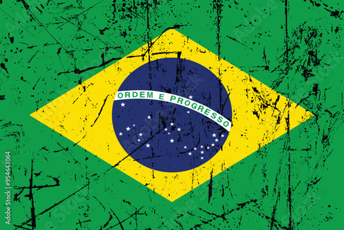 Brazil flag, The flag of Brazil, Brazilian National Flag, EPS Vector Illustration, Flag of the Federative Republic of Brazil, Illustration of the Brazil flag
