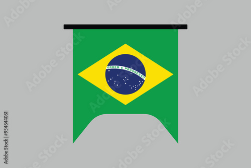 Brazil flag, The flag of Brazil, Brazilian National Flag, EPS Vector Illustration, Flag of the Federative Republic of Brazil, Illustration of the Brazil flag
