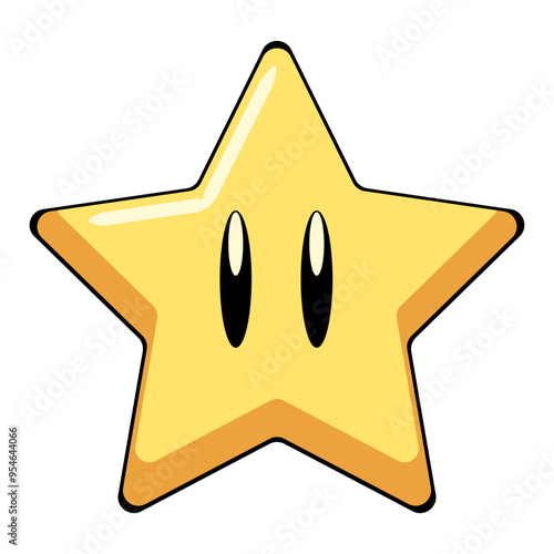 cartoon illustration star vector
