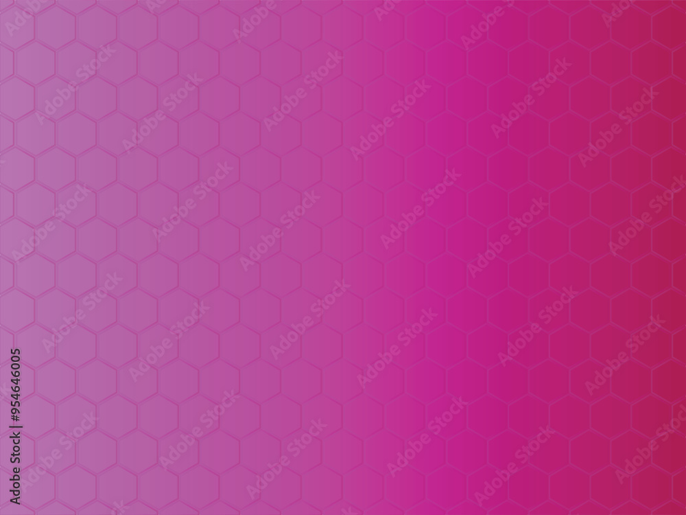 honeycomb on a gradient pink background. Perspective view on polygon look like honeycomb. Isometric geometry 3D illustration. honeycomb on a gradient pink background. Perspective view on polygon look like honeycomb. Isometric geometry 3D illustration.
