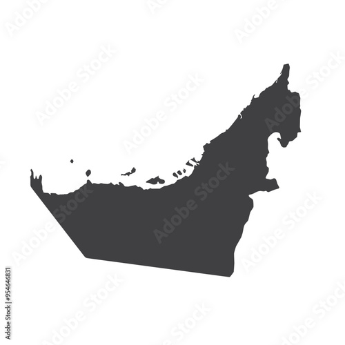 uni emirates arab map