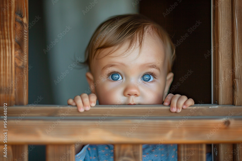 AI generated photo of cute charming baby in zoo learn about the world AI generated photo of cute charming baby in zoo learn about the world