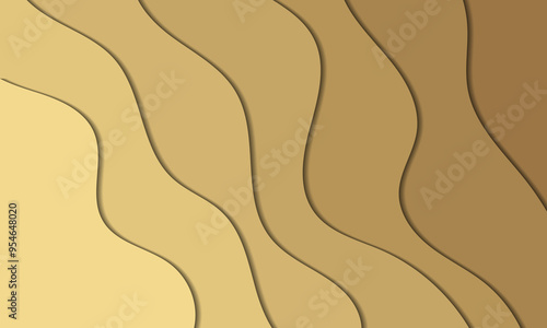 paper cut design with abstract background. Vector design layout for business presentations, banner, flyers, posters and invitations. green, colorful color